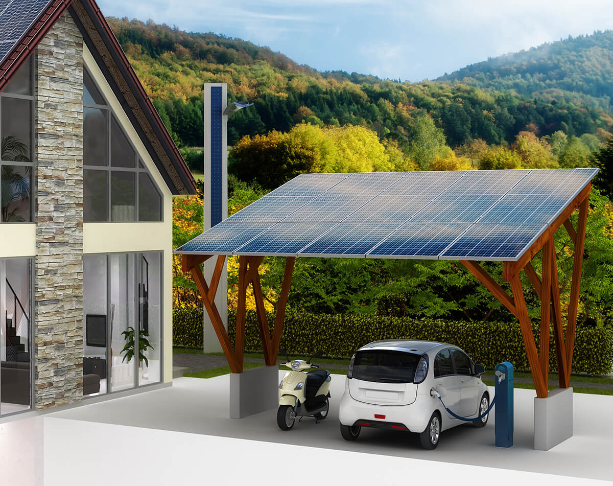 Ombrière photovoltaïque pour particulier le guide Hellio